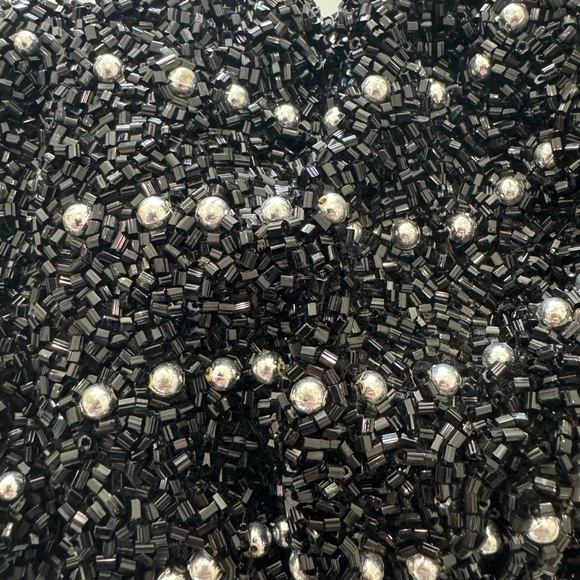 STAUD Beaded Bean Cosmic Wave Convertible Clutch Black NWT - Picture 5 of 9